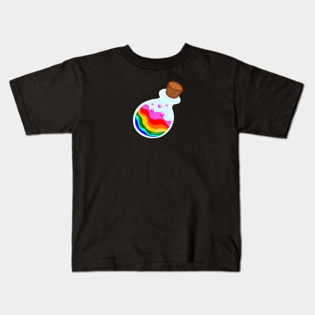 Potion Pride Kids T-Shirt by traditionation